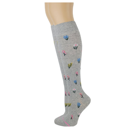 Knee High Compression Socks | Spring Flowers | Women's (1 Pair)