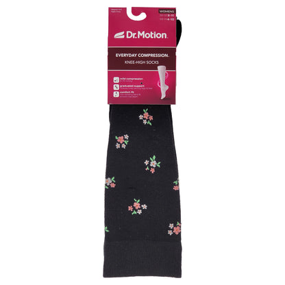 Knee High Compression Socks | Flowers | Women's (1 Pair)