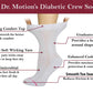 Crew Diabetic Socks | Texture Column Half-Cushion | Dr Motion ( 2 Pack )