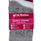 Crew Diabetic Socks | Floral Outline Half-Cushion | Dr Motion ( 2 Pack )