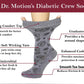 Crew Diabetic Socks | Assorted Half-Cushion | Dr Motion ( 6 Pack )