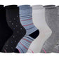 Crew Diabetic Socks | Assorted Half-Cushion | Dr Motion ( 6 Pack )