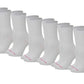 Crew Cozy Diabetic Socks | Black White Colors | Dr Motion ( 6 Pack )