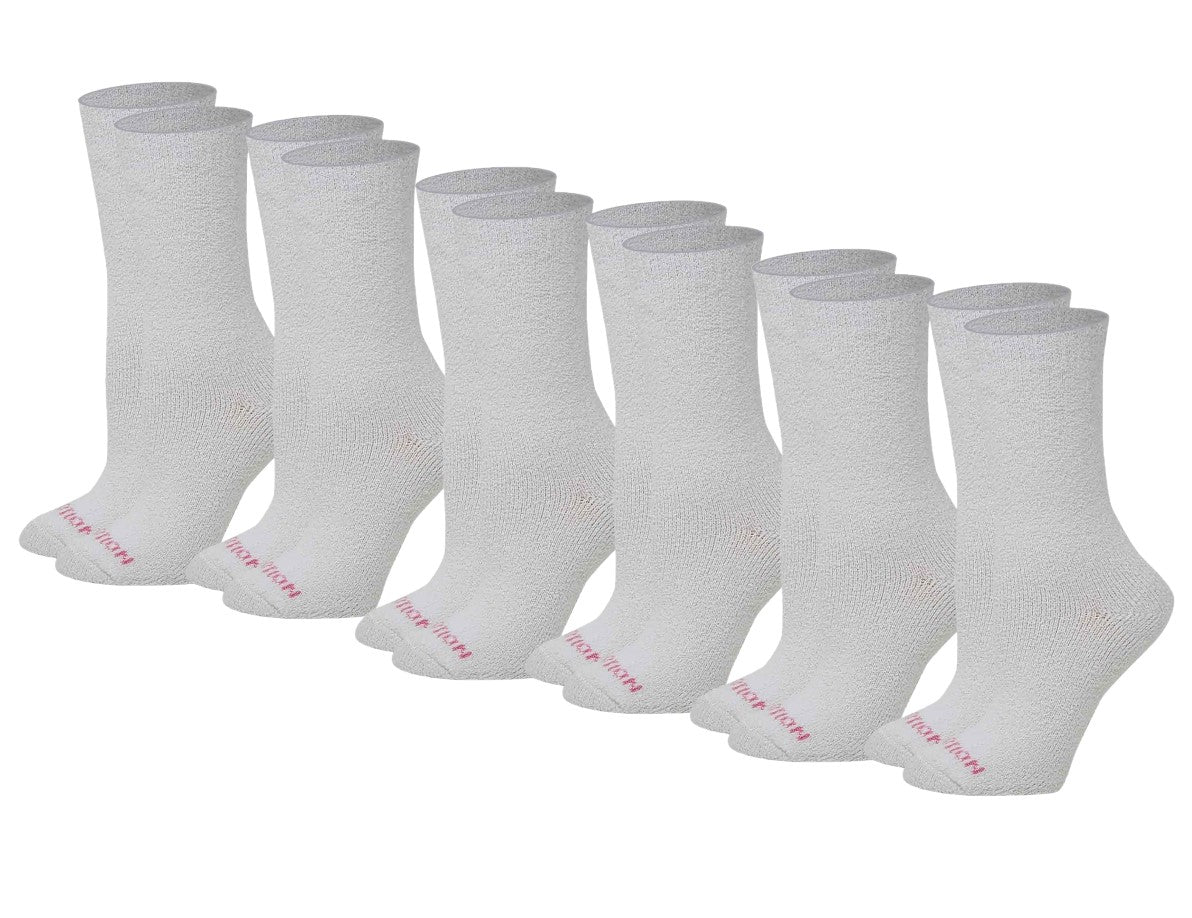 Crew Cozy Diabetic Socks | Black White Colors | Dr Motion ( 6 Pack )