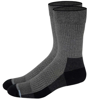 Color block compression crew socks for men with anti-odor and cushioned comfort