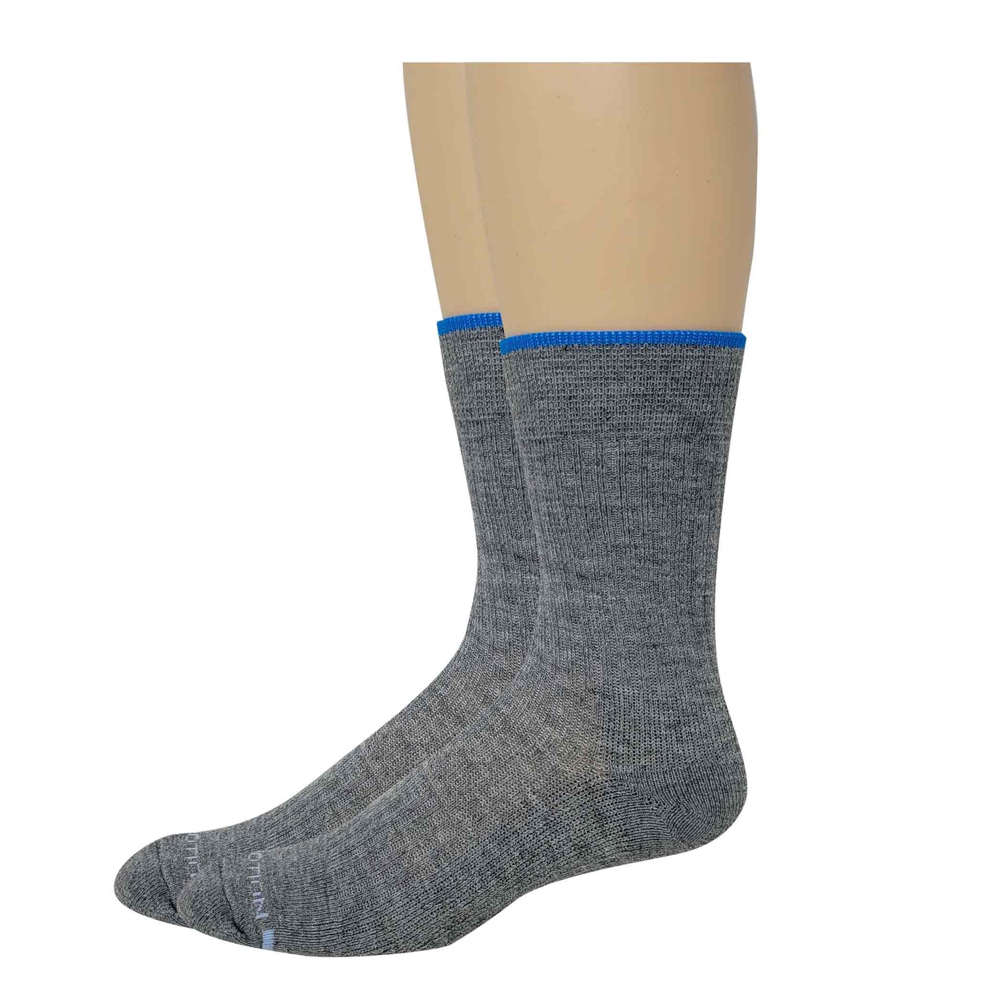 Compression Crew Socks | Heavyweight Grey Half-Cushion | Dr Motion Men ( 1 Pair )