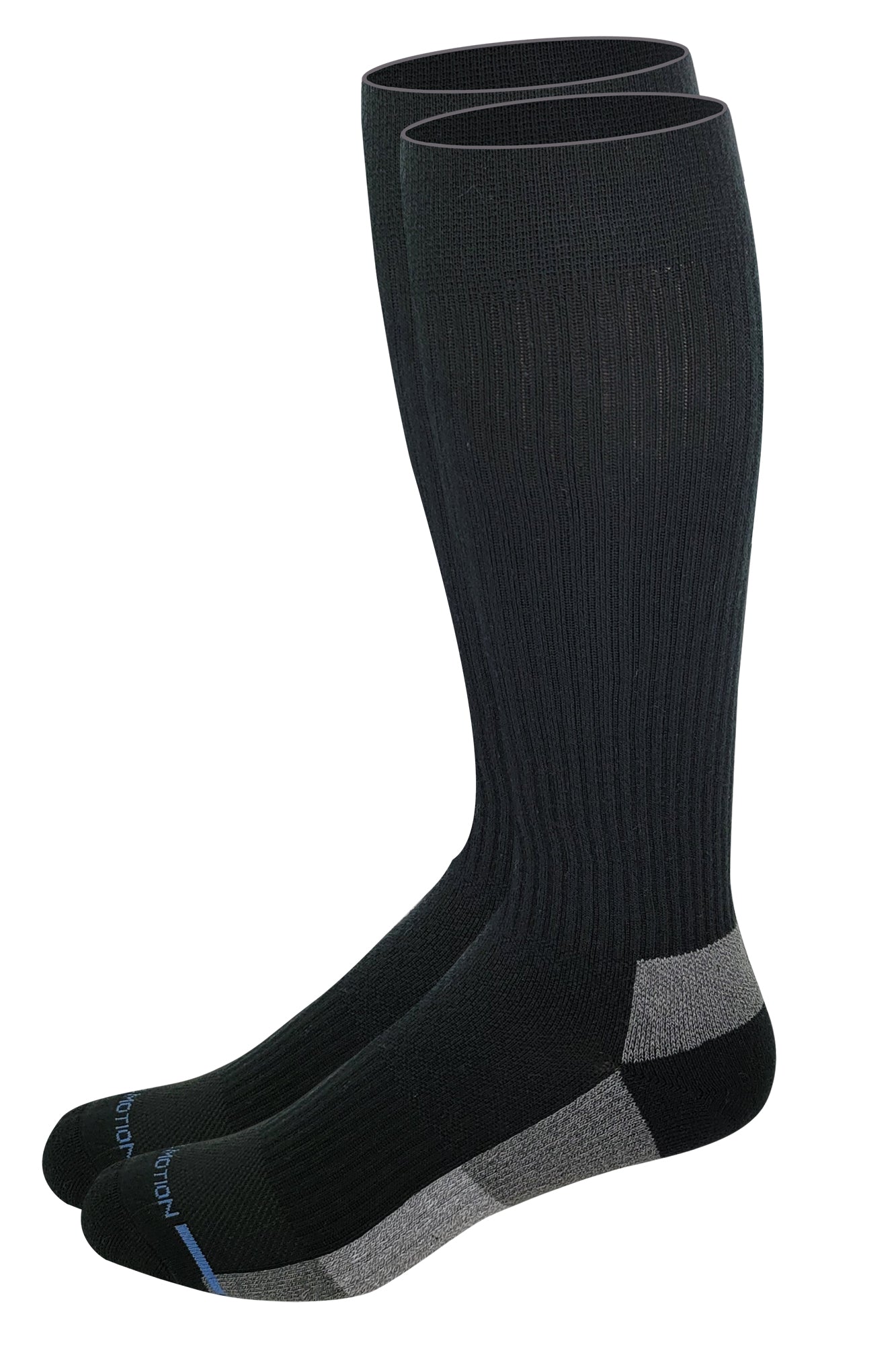 Outdoor Compression Knee-High Socks For Men | Dr Motion Socks |Color Block Cushion