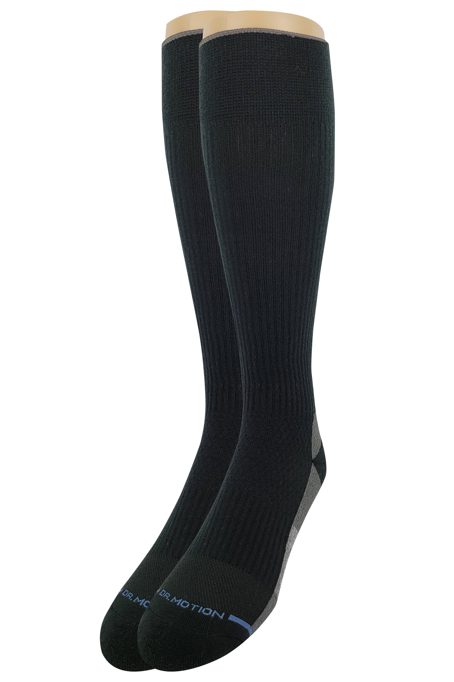 Outdoor Compression Knee-High Socks For Men | Dr Motion Socks |Color Block Cushion