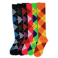 Knee High Socks | Fancy Argyle Design | Women (6 Pairs)