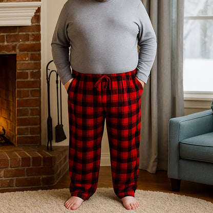 Warm and cozy Big & Tall fleece pajama pants for men – 100% polyester microfleece