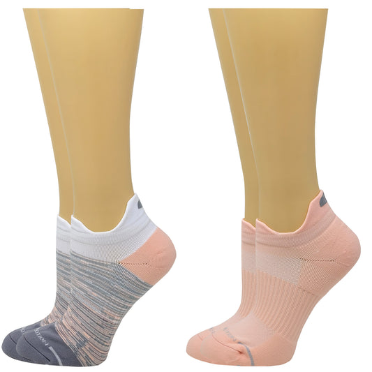 Ankle Compression  Socks | Dr Motion Socks | Ombre Colorblock (2 Pack)