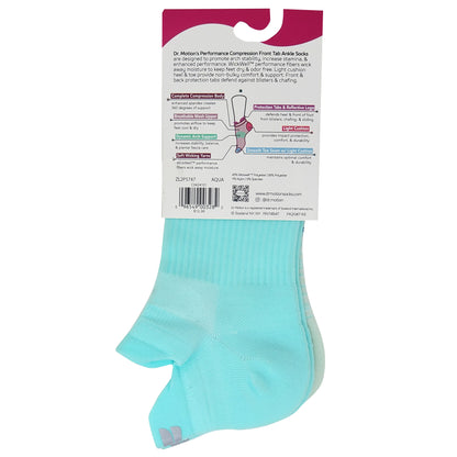 Ankle Compression  Socks | Dr Motion Socks | Ombre Colorblock (2 Pack)