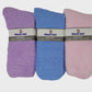 Non-Slip Lounge Slipper Socks | Cozy Plain Colors | Unisex (6 pairs)