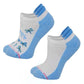 Ankle Compression Socks | Dragonfly Half-Cushion |Dr Motion ( 2 Pack )