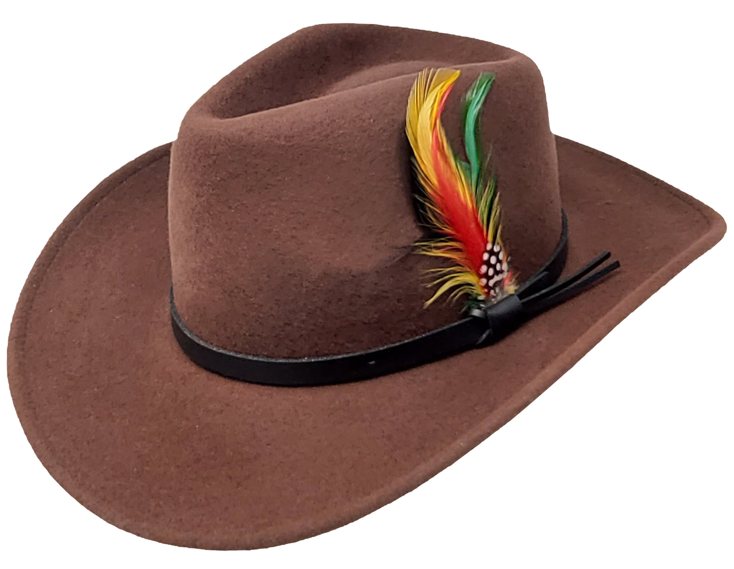 Wide Brim Cowboy Hat | Outback Crushable Wool