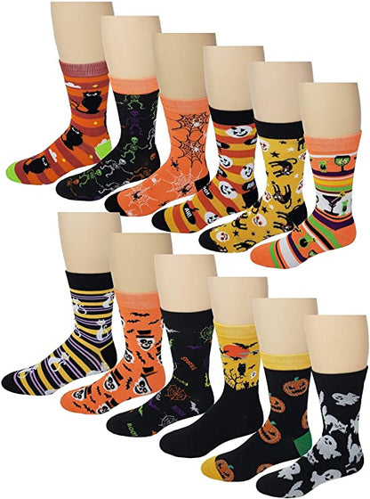 Man wearing Halloween dress socks with business casual attire
