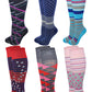 Compression Knee High Socks | Graduated 8-15 mm Hg | Womens (6 Pairs)