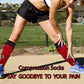 Women Red Water Drop Graduated  Compression Knee High Socks