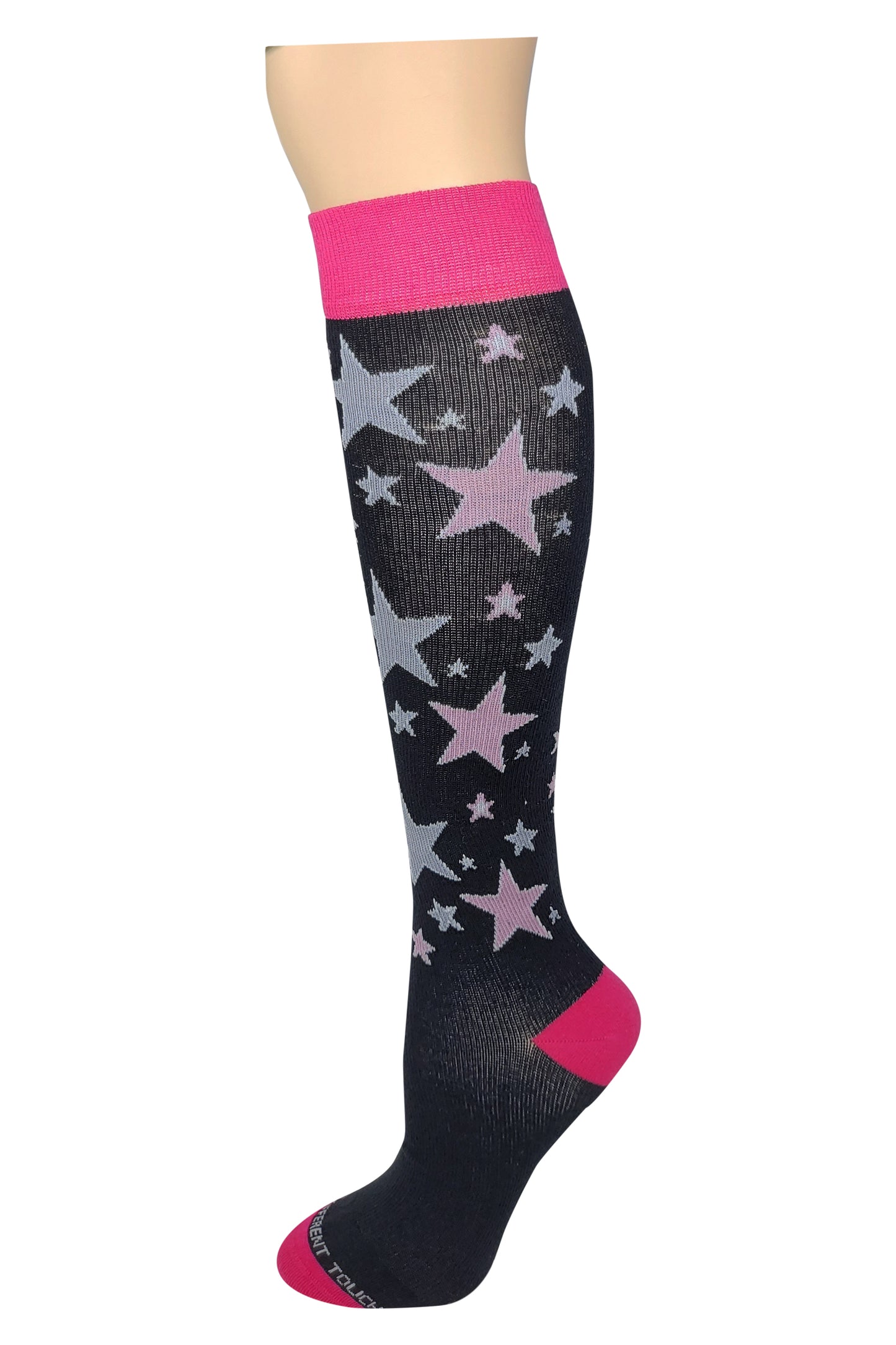 Compression Knee High Socks | Stars Design | Womens (1 Pair)