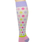 Compression Knee High Socks | Mini Dots Design | Womens (1 Pair)