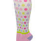 Compression Knee High Socks | Mini Dots Design | Womens (1 Pair)