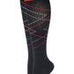 Compression Knee High Socks | Zig Zag Design | Womens (1 Pair)