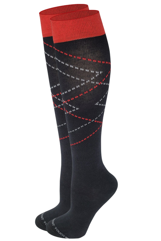 Compression Knee High Socks | Zig Zag Design | Womens (1 Pair)