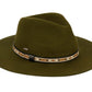 Wide Brim Fedora with Woven Tribal Band | Epoch Women