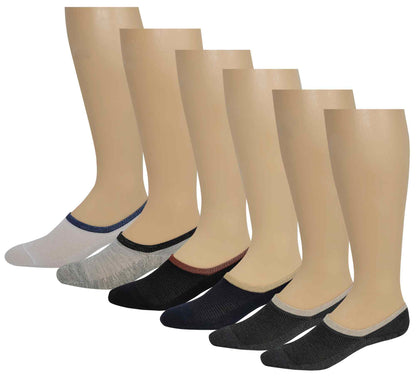 Low Cut Non-Slip No Show Socks | Casual Cotton Blend | Men's