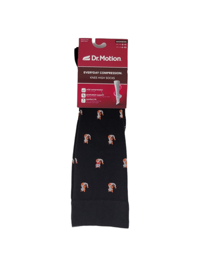 Knee High Compression Socks | Cute Cat Design | Women's (1 Pair)