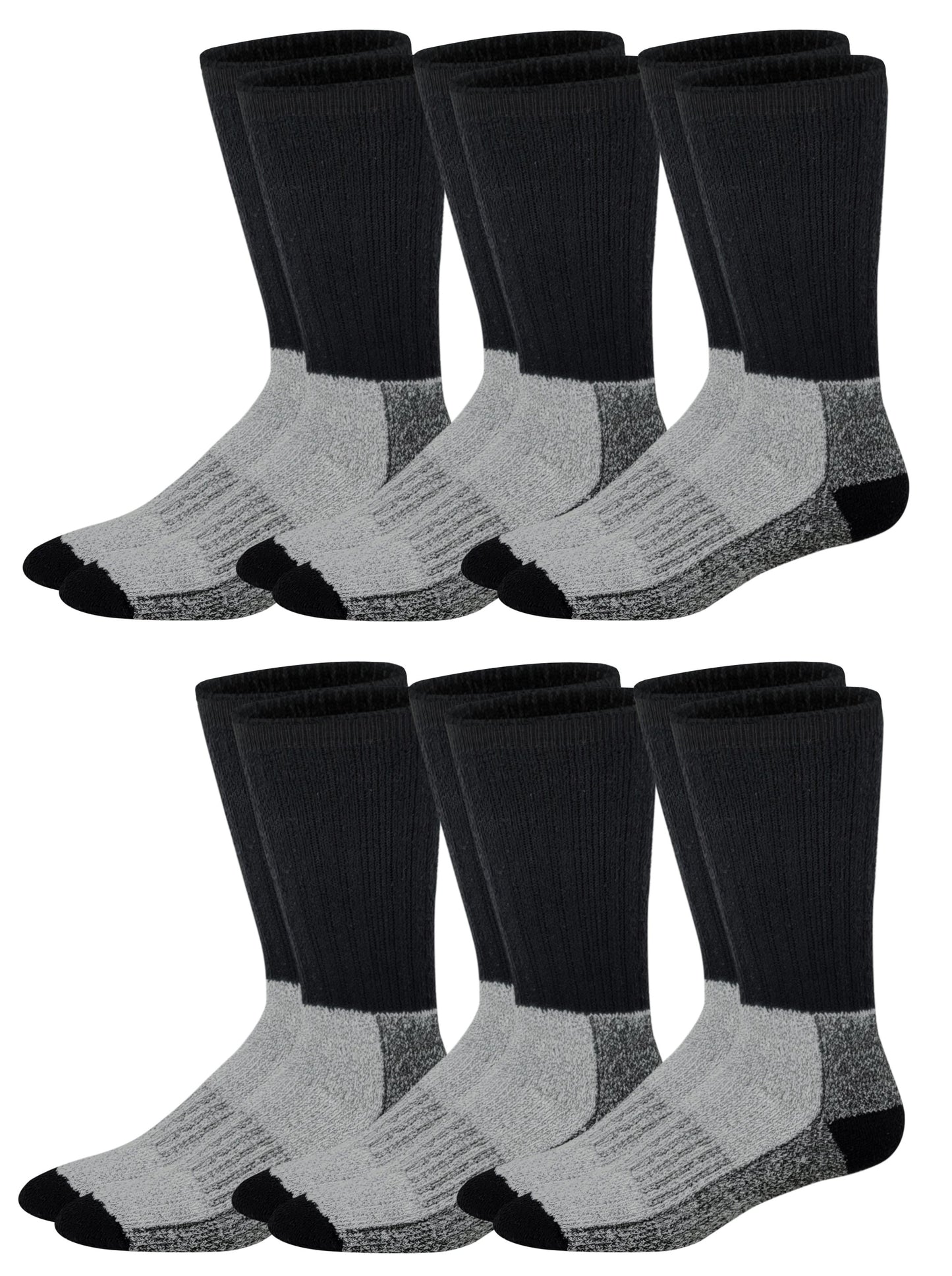 Wool Blend Thermal Socks | Heavy Weight Extreme Weather | Men's (6 Pairs)