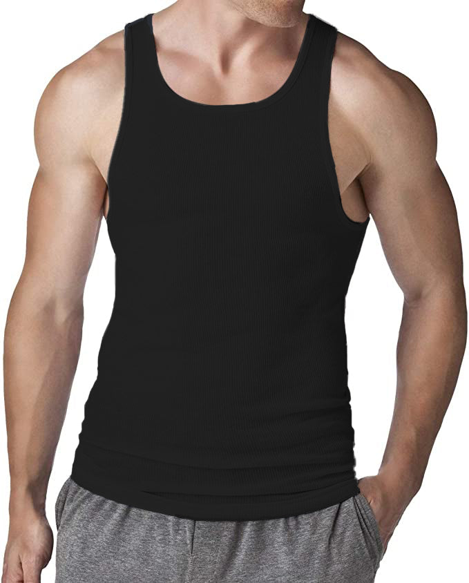 Muscle Ribbed Undershirts Tank Tops | BIG and TALL | Men's (6 Pack)