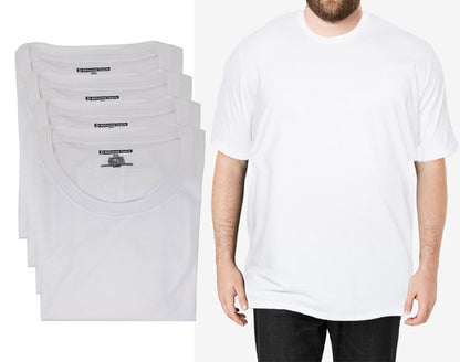 Short Sleeve Cotton T-Shirts | BIG and TALL | Men's Crew Neck (4 Pack)