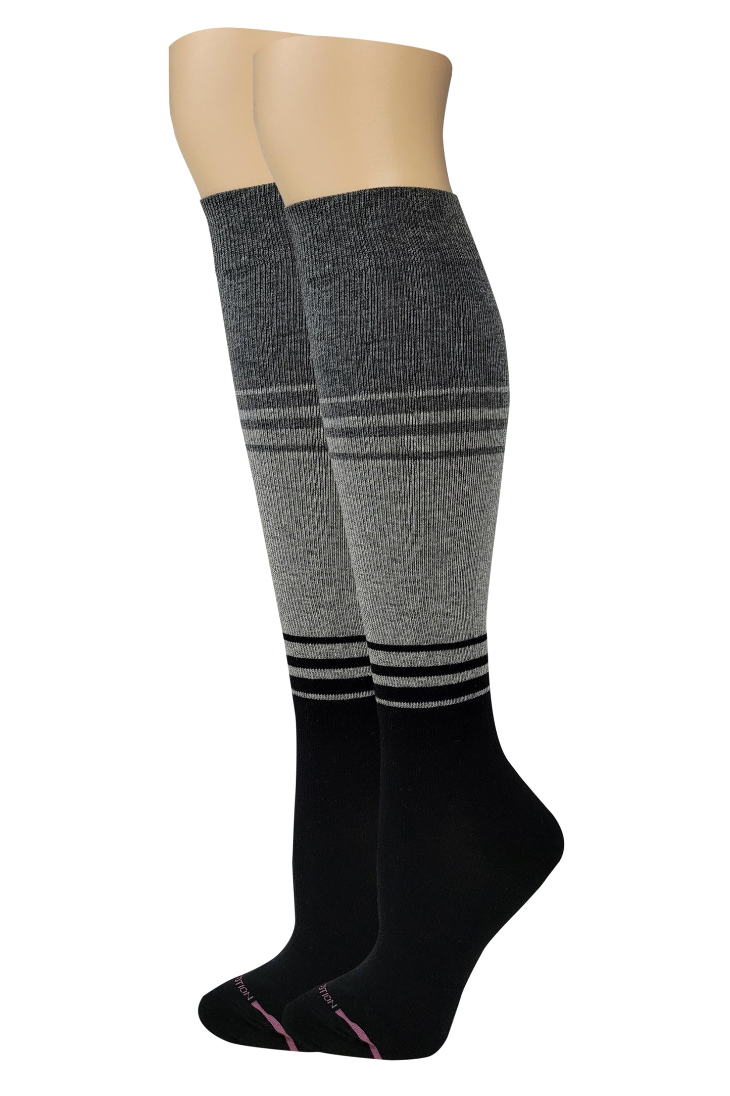 Knee High Compression Socks | Colorblock Design | Women's (1 Pair)