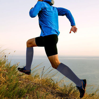 Dr. Motion men’s knee high compression socks 8–15 mmHg breathable cotton blend