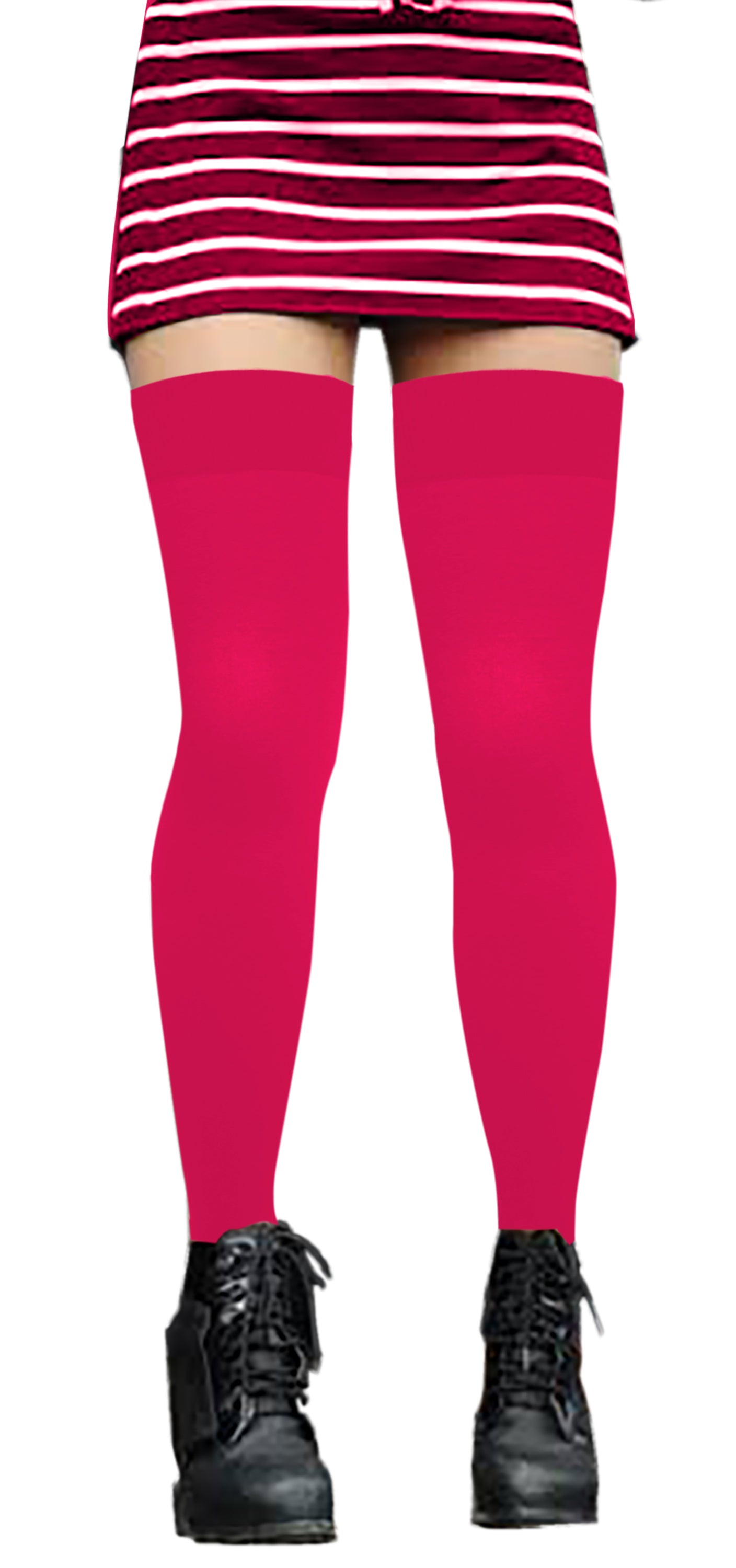 Thigh High Trouser Socks | Opaque Solid Colors | Women