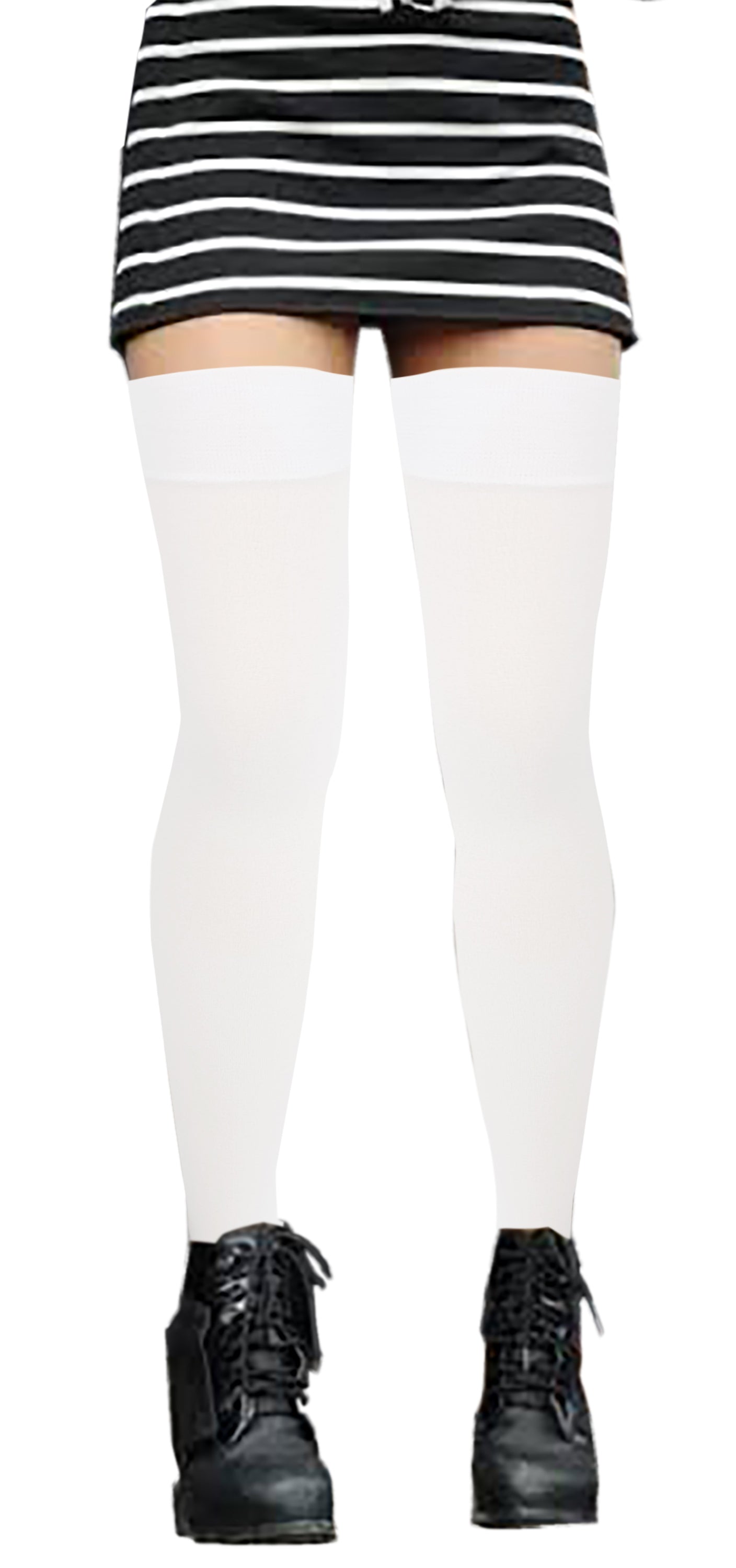 Thigh High Trouser Socks | Opaque Solid Colors | Women