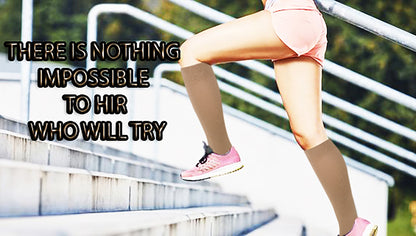 Compression Knee High Socks | 8-15 mmHg Solid Colors | Women (1 Pair)